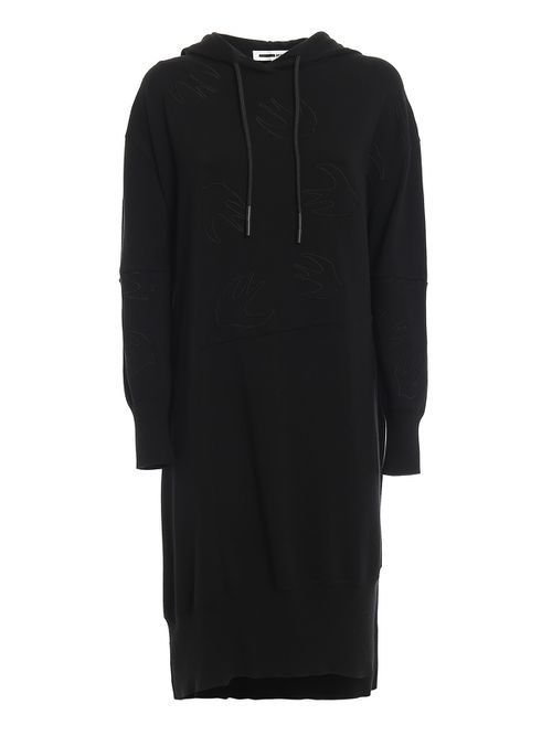 Swallow embroidery knitted dress