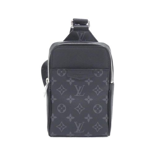 Louis Vuitton Black Coated Canvas Leather Shoulder Bag Pre-Owned