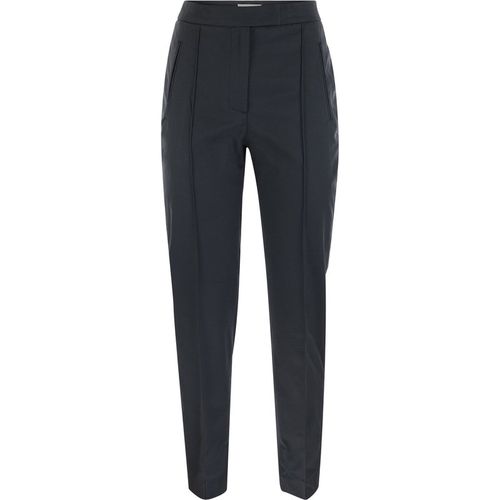 Pt Pantaloni Torino Frida Cotton And Silk Trousers With Pleat