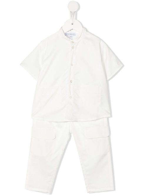 Short-sleeve tracksuit set - White
