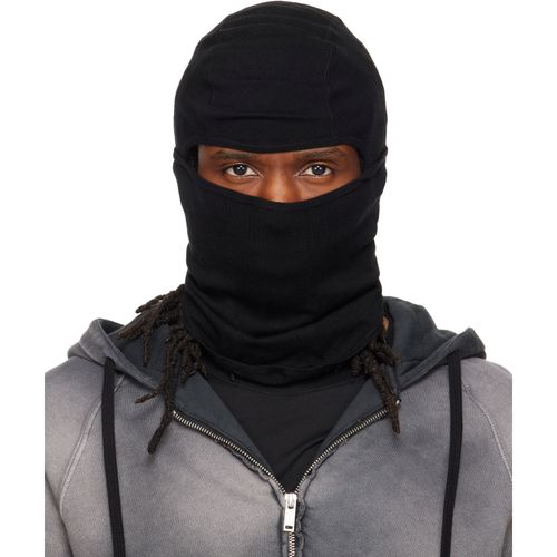 Black Cashmere Blend Performance Knit Balaclava
