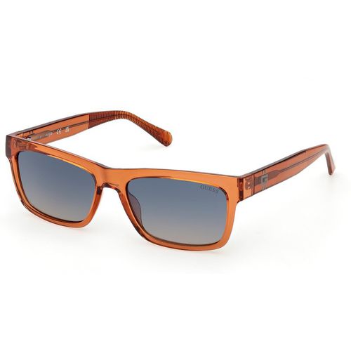 Guess Hombre Guess GU00221 42X Gafas de sol Inyectado Naranja Azul Cuadrada Norma