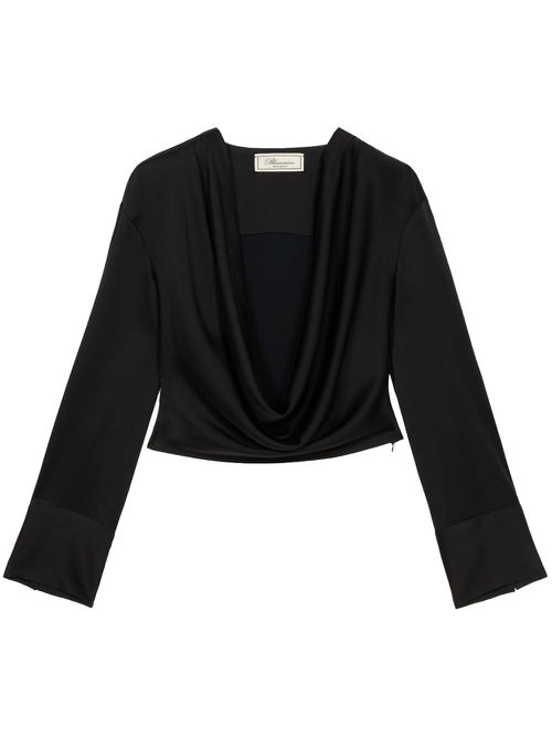 Draped blouse - Black