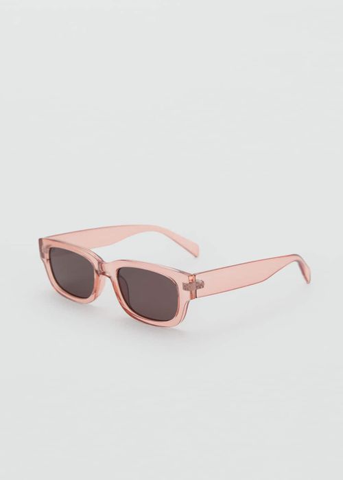 Rectangular-frame sunglasses peach - Woman - One size - 