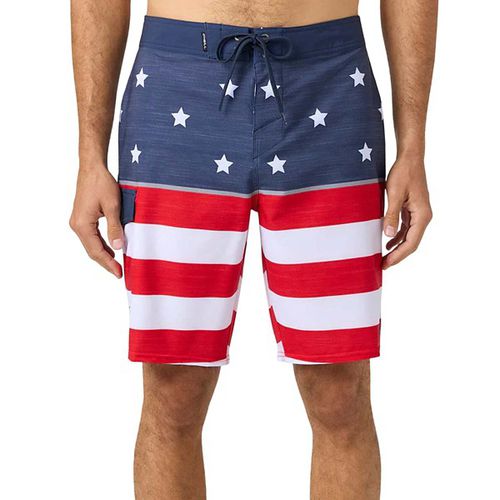 Men's Lennox Usa 20 Swim Boardshorts 28 Red/White/Blue