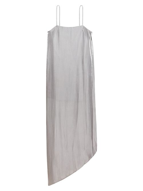 Women's Fluid Asymmetric Maxi Slipdress - Cloud