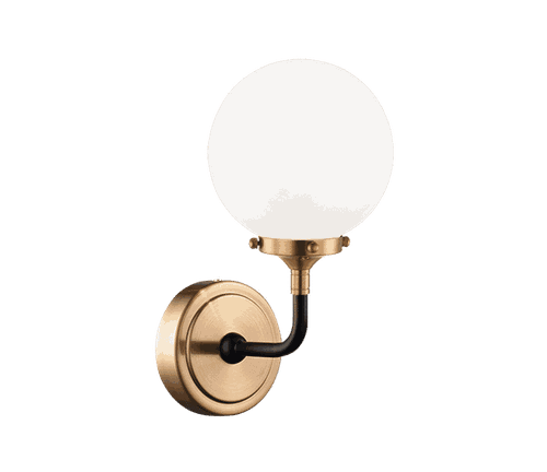 Matteo Particles 1-Light Wall Sconce In Aged Gold Bra