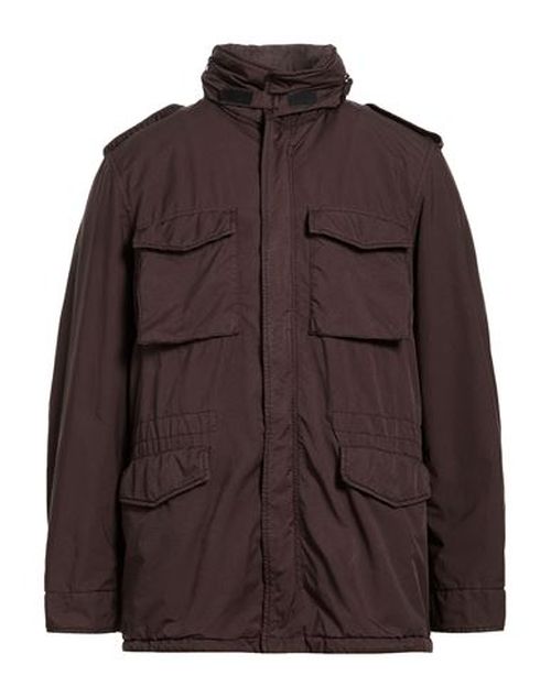 Man Jacket Dark brown Size S Polyester, Polyamide