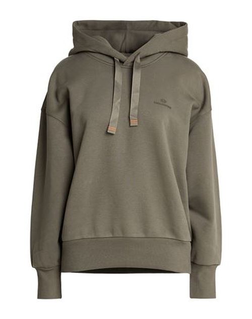 Woman Sweatshirt Khaki Size L Cotton, Polyester