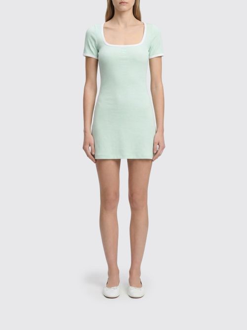 Dress COURRÈGES Woman color Gnawed Blue