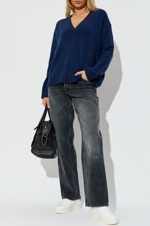 Cashmere Sweater ‘Mikyz’, Women's, Navy Blue