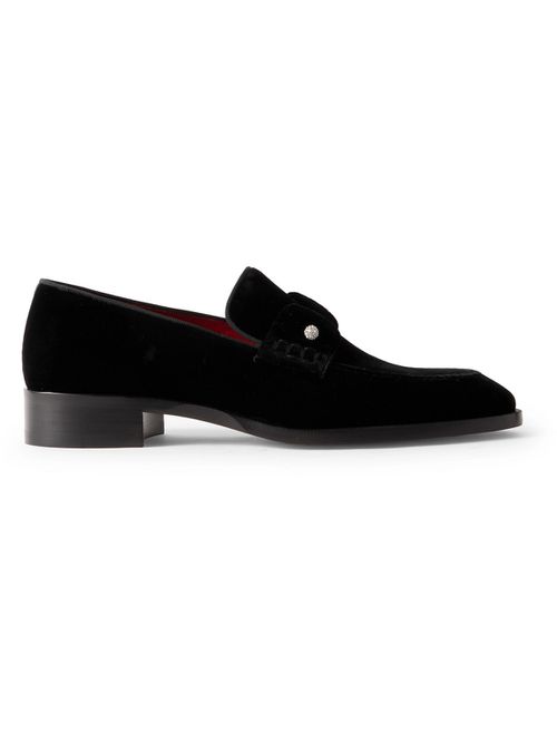 Chambelimoc Night Strass Embellished Velvet Loafers