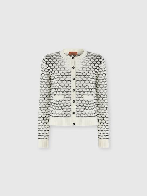Missoni - Cashmere and Viscose Cardigan with Contrast Trim, Women, Green& Brown