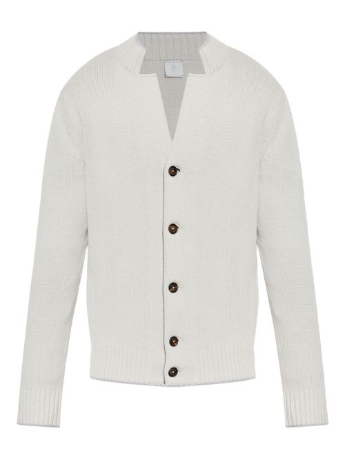Fine-knit cardigan - Neutrals