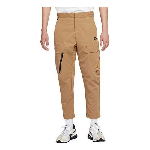Men's Sportswear Tech Essentials Casual Sports Woven Unlined Long Pants/Trousers Brown