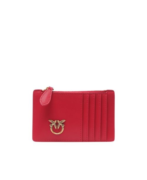 Pinko Logo Plaque Zipped Purse