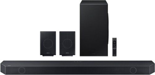 Samsung Q-series 11.1.4 ch. Wireless Dolby Atmos Soundbar + Rear Speakers w/  Q-Symphony - Titan Black