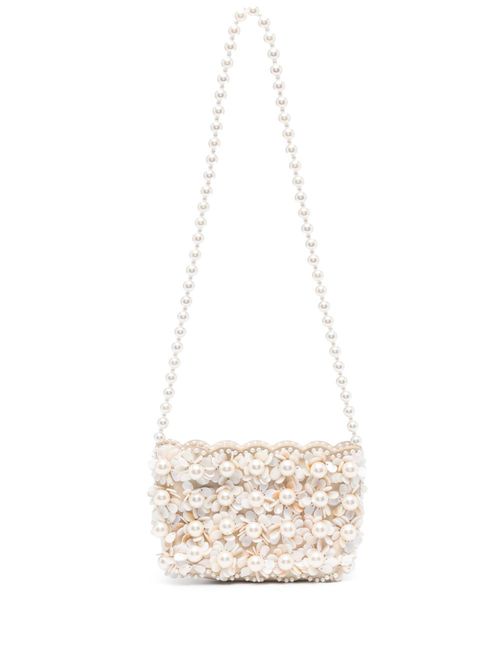 Pearl-embellished shoulder bag