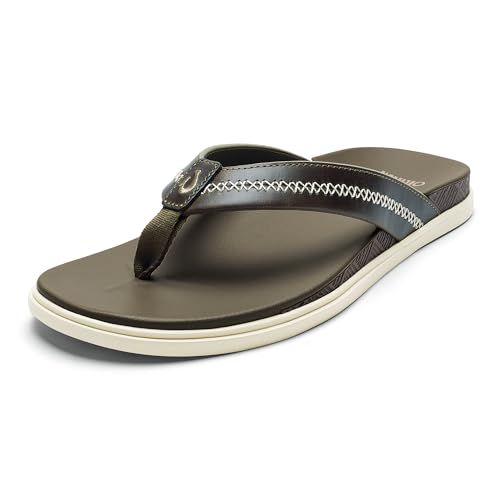 OLUKAI Men's Shoreline Leather Sandals