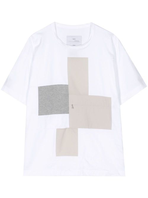 Front-pocket cotton t-shirt - White