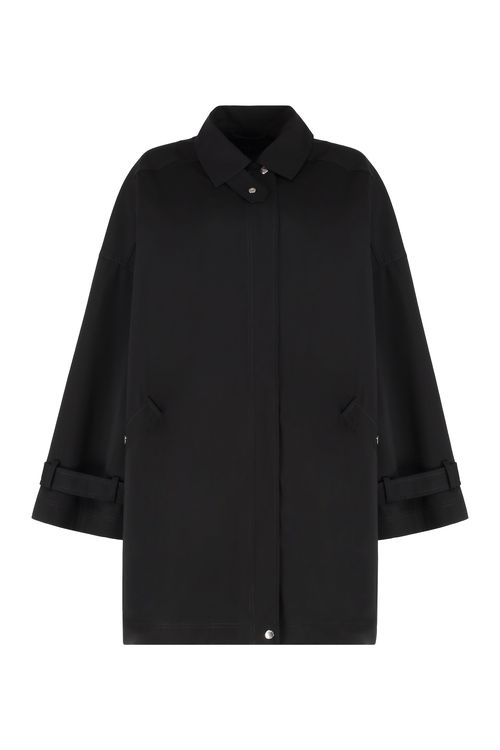 Totême Oversized Cotton Trench Jacket with Strapped Cuffs