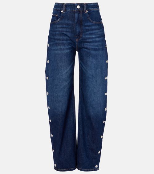 High-rise wide-leg jeans