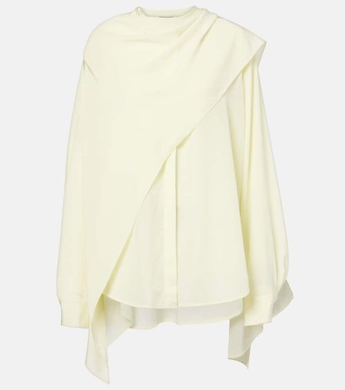 Kiki draped silk blouse