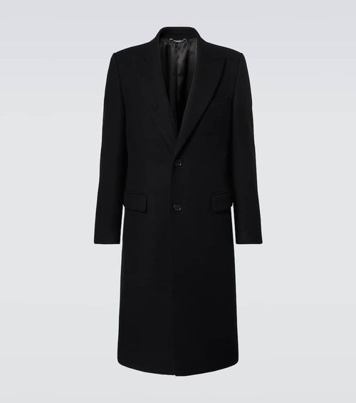 Wool-blend overcoat