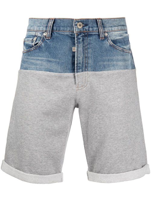 Light-wash denim shorts - Blue