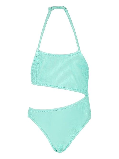 Cut-out swimsuit - Blue