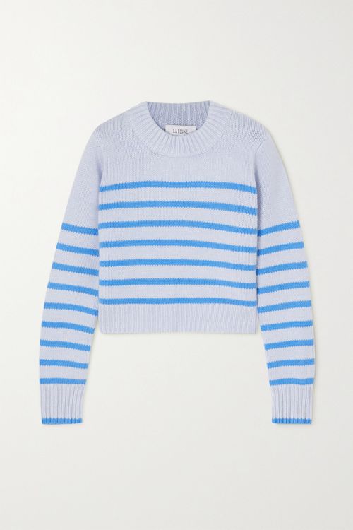 Mini Marin Striped Wool And Cashmere-blend Sweater
