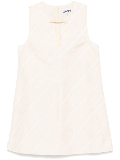 Stripe mini dress - Neutrals