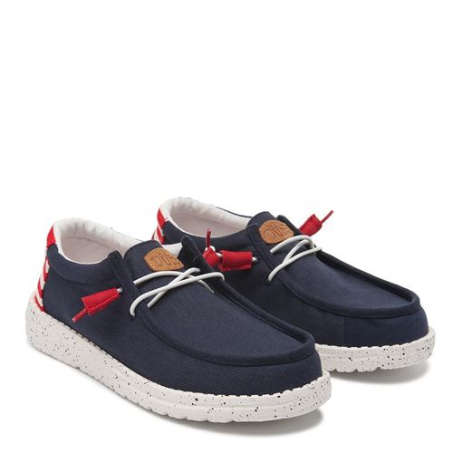 Kids' Wally Slip On Shoe Little/Big Kid Shoes (Navy American Flag)