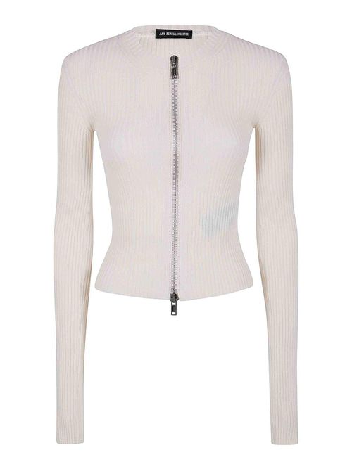 Terna Cropped Zipped Cardigan Cotton