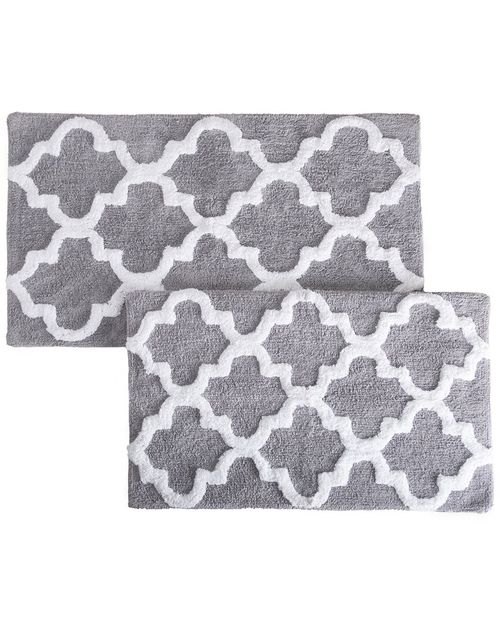 Cotton Plush 2Pc Bath Mat Set