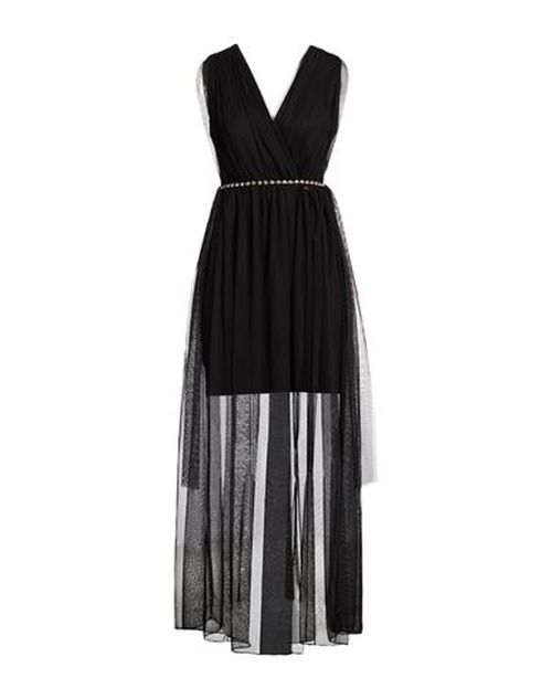Woman Maxi dress Black Size L Polychloride