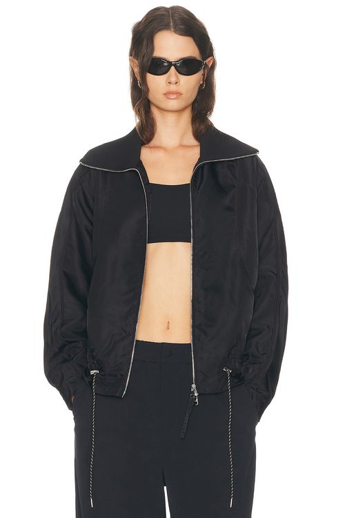 Varley Lotta Blouson Jacket in Black - Black. M also in L