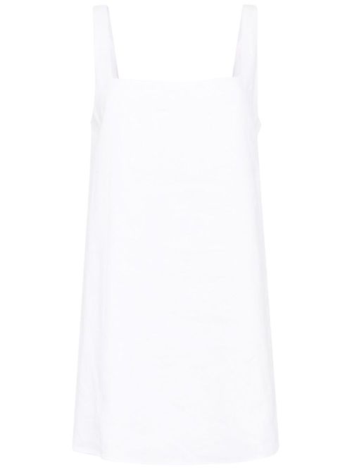 Cami linen mini dress - White
