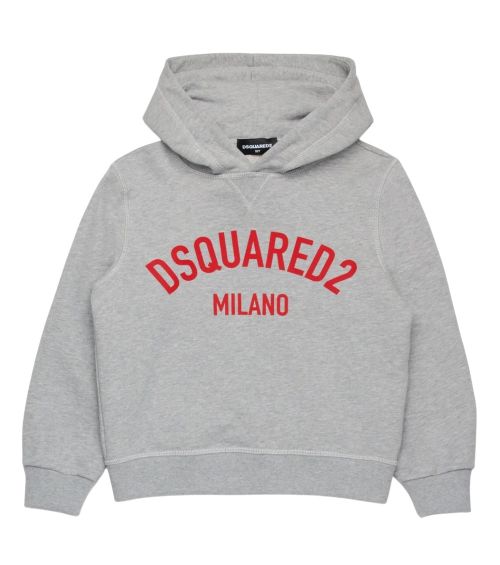 Boys Grey Logo Hoodie