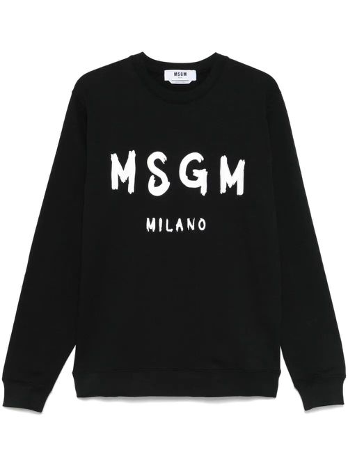 Logo Print Crew Neck Sweatshirt