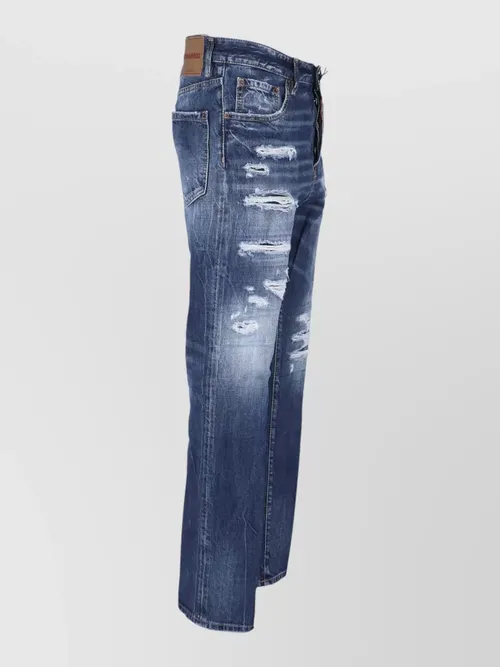 Dsquared2 - straight trousers five pocket belt loop