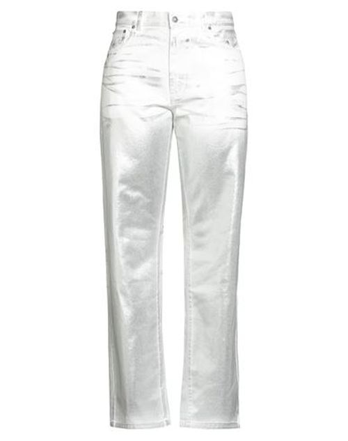 Woman Jeans Silver Size 30 Cotton