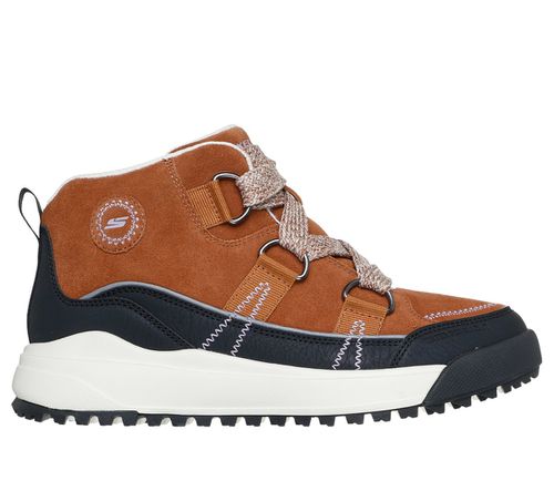 Skechers Women's Relaxed Fit: Yana - Collins Landing Boots in Natural/Brown, 5 | Leather/Synthetic/Textile