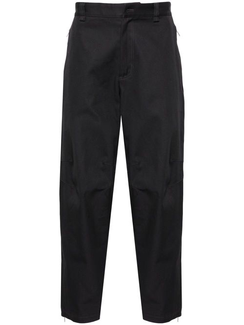 Biker mid-rise cropped trousers - Grey