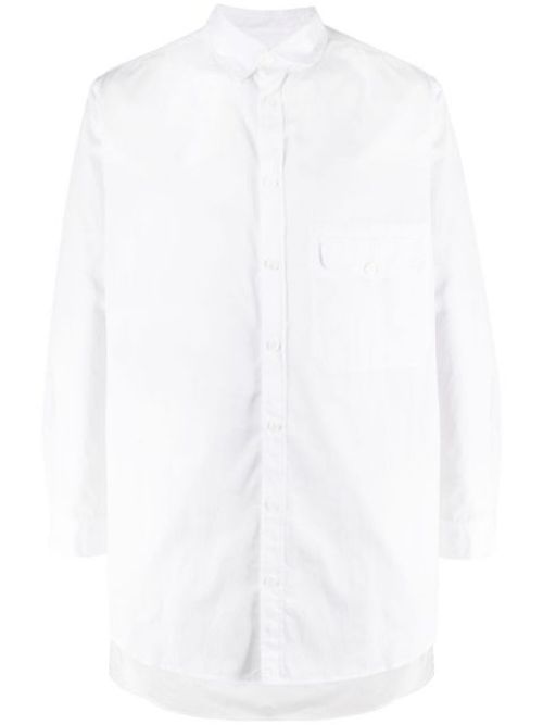 Flap pocket long-length shirt