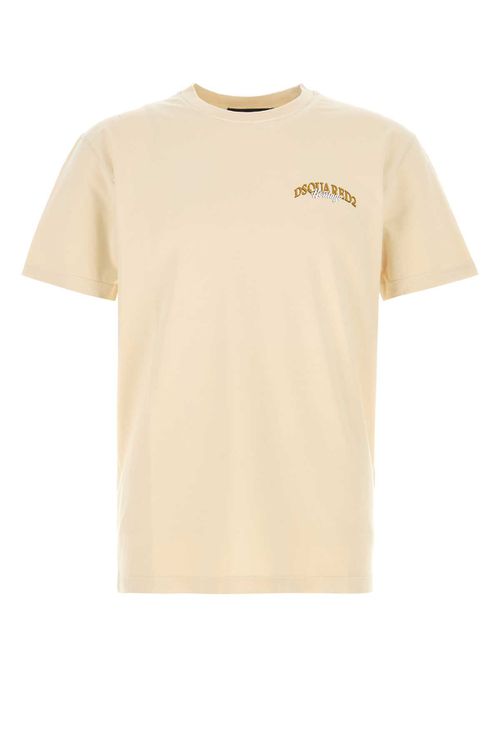 Beige Cotton T-shirt