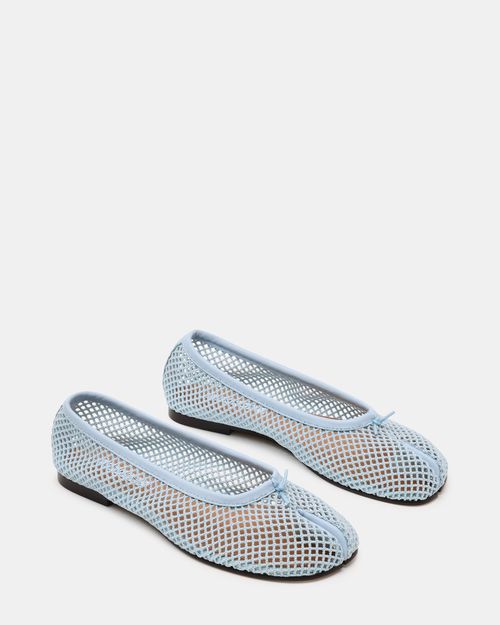 Steve Madden Women's Calico Mesh Flats - Light Blue - - Leather