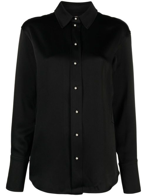 Waistcoat long-sleeved shirt - Black