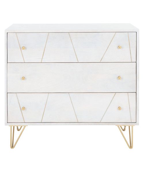 Marigold Brass 3 Drawer Chest