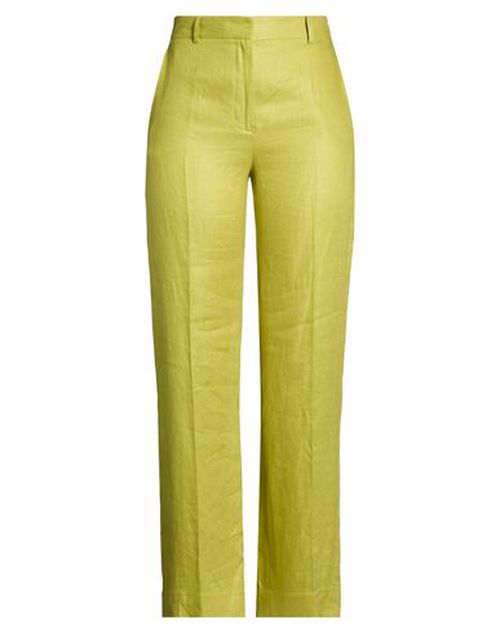 Woman Pants Lime green Size 10 Linen